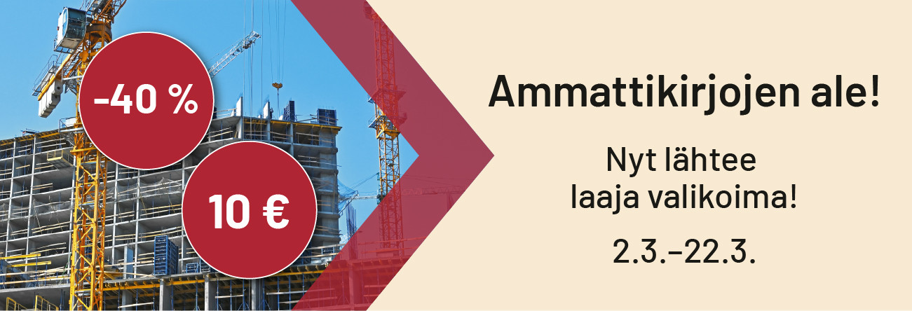 Ammattikirjojen varastontyhjennys 2026