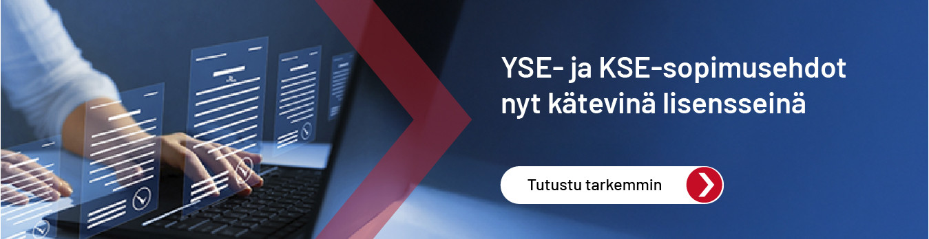 YSE- ja KSE-sopimusehdot nyt kätevinä lisensseinä
