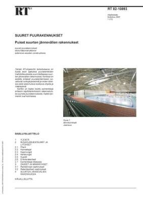 RT 82-10893, Suuret puurakennukset. Puiset suurten jännevälien rakennukset