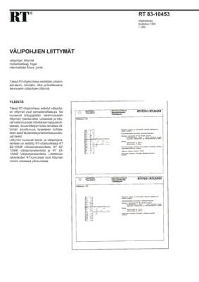 RT 83-10453, Välipohjien liittymät