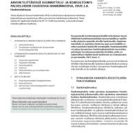 RT 13-11275, Dynaaminen hankintajärjestelmä EU-kynnysarvon ylittävissä suunnittelu- ja konsultointipalveluiden julkisissa hankinnoissa, ohje 2.8. Hankintalakisarja