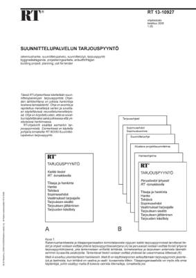 RT 13-10927, Suunnittelupalvelun tarjouspyyntö. Laatiminen