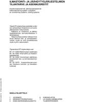 RT 56-10593, Ilmastointi- ja jäähdytysjärjestelmien tilantarve ja asennusreitit