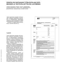 RT 16-10748, Pientalon vastaavan työnjohtajan sopimuksen ja tehtäväluettelon laatiminen