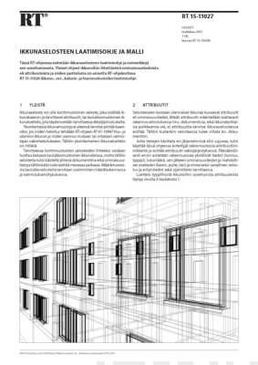 RT 15-11027, Ikkunaselosteen laatimisohje ja malli