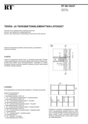 RT 80-10437, Teräs- ja teräsbetonielementtien liitokset