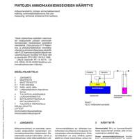 RT 14-10776, Pintojen ammoniakkiemissioiden määritys
