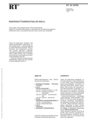 RT 16-10700, Rakennuttamiskilpailun malli