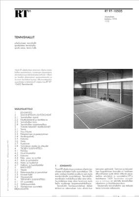RT 97-10505, Tennishallit