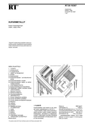 RT 39-10367, Kuparimetallit