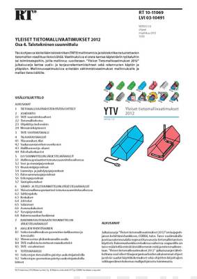 RT 10-11069, Yleiset tietomallivaatimukset 2012. Osa 4. Talotekninen suunnittelu (Versio 1.0, 2012)