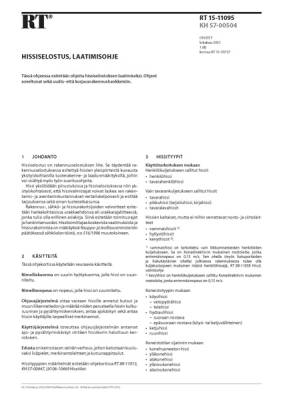 RT 15-11095, Hissiselostus, laatimisohje