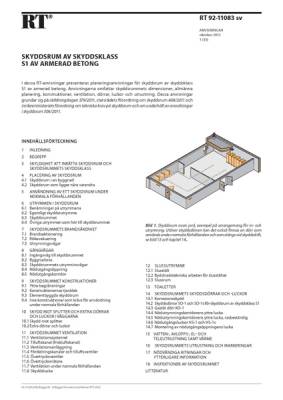 RT 92-11083 sv, Skyddsrum av skyddsklass S1 av armerad betong
