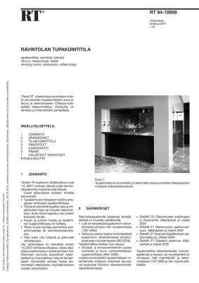 RT 94-10899, Ravintolan tupakointitila