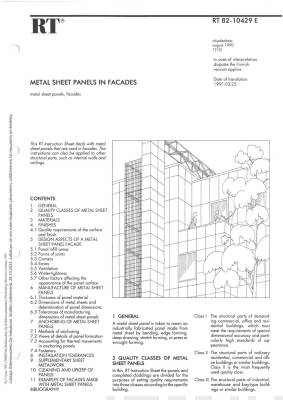 RT 82-10429 en, Metal sheet panels in facades