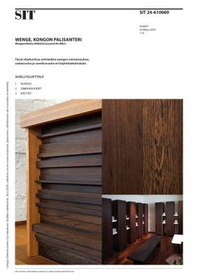 SIT 24-610069, Wenge, Kongon palisanteri