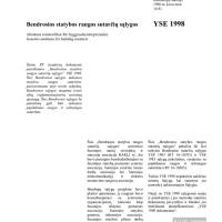 RT 16-10660 lt, Liettuankielinen. Rakennusurakan yleiset sopimusehdot  YSE 1998