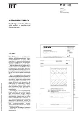 RT 83-11009, Alapohjarakenteita