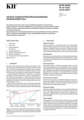RT 18-11220, Asunto-osakeyhtiön korjaushankkeen hankesuunnittelu