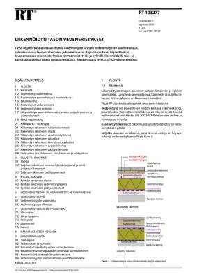 RT 103277, Liikennöidyn tason vedeneristykset