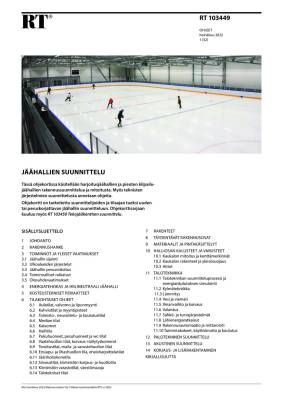 RT 103449, Jäähallien suunnittelu