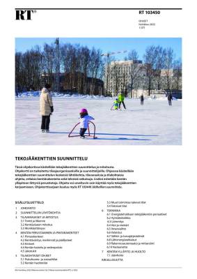 RT 103450, Tekojääkenttien suunnittelu