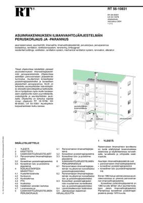RT 56-10831, Asuinrakennuksen ilmanvaihtojärjestelmän peruskorjaus ja -parannus