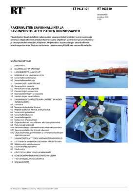 RT 103310, Rakennusten savunhallinta ja savunpoistolaitteistojen kunnossapito