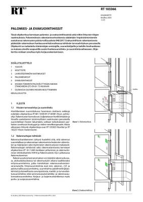 RT 103366, Palomies- ja evakuointihissit