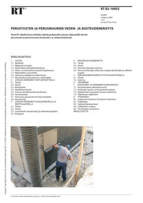 RT 83-10955, Perustusten ja perusmuurien veden- ja kosteudeneristys