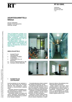 RT 93-10945, Asuntosuunnittelu. Säilytys