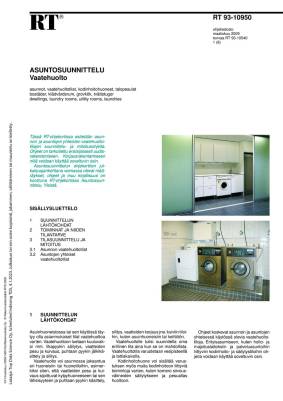 RT 93-10950, Asuntosuunnittelu. Vaatehuolto