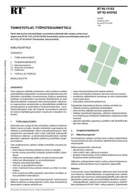 RT 95-11153, Toimistotilat, työpistesuunnittelu