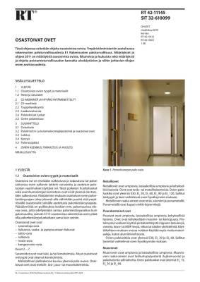 RT 42-11145, Osastoivat ovet