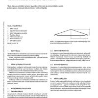 RT 85-11253, Vesikaton kaltevuudet, katteen valinta