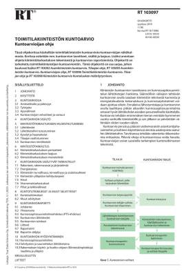 RT 103097, Toimitilakiinteistön kuntoarvio. Kuntoarvioijan ohje
