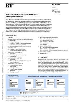 RT 103084, Päiväkodin ja perusopetuksen tilat. Ulkotilojen suunnittelu