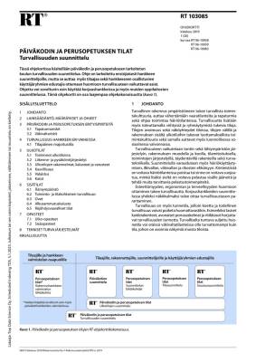 RT 103085, Päiväkodin ja perusopetuksen tilat. Turvallisuuden suunnittelu