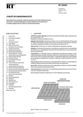 RT 103301, Jyrkät bitumikermikatot