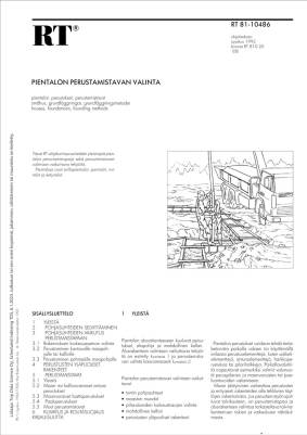 RT 81-10486, Pientalon perustamistavan valinta