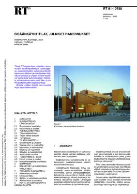 RT 91-10788, Sisäänkäyntitilat, julkiset rakennukset