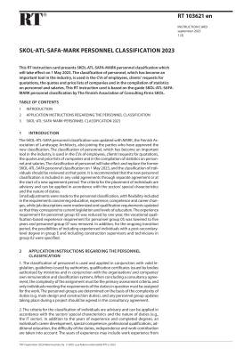 RT 103621 en, SKOL-ATL-SAFA-MARK personnel classification 2023