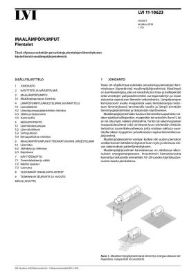 LVI 11-10623, Maalämpöpumput. Pientalot