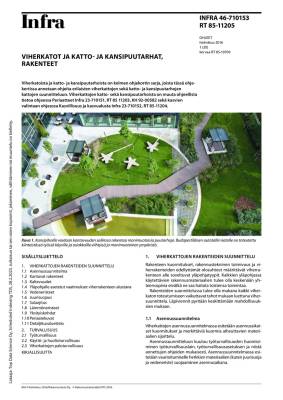 RT 85-11205, Viherkatot ja katto- ja kansipuutarhat, rakenteet