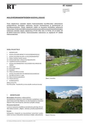 RT 103007, Hulevesirakenteiden kasvillisuus