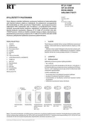 RT 21-11287, Kyllästetty puutavara