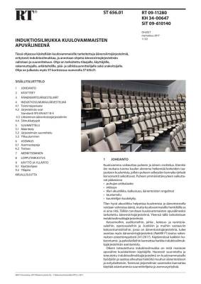 RT 09-11280, Induktiosilmukka kuulovammaisten apuvälineenä