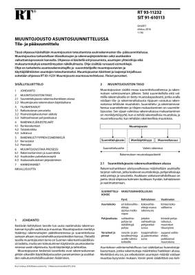 RT 93-11232, Muuntojousto asuntosuunnittelussa. Tila- ja pääsuunnittelu