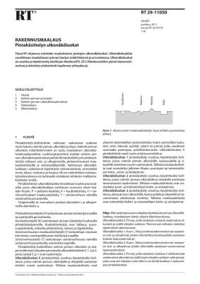RT 29-11050, Rakennusmaalaus, pintakäsittelyn ulkonäköluokat