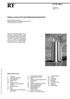 RT 82-10814, Paikallavaletut betonirunkorakenteet